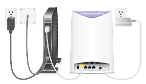 connect orbi router to modem