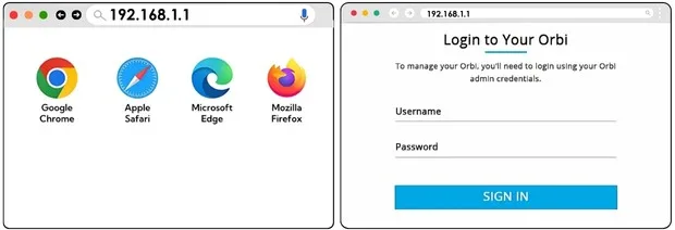 How to Set up Using Orbilogin.net Interface