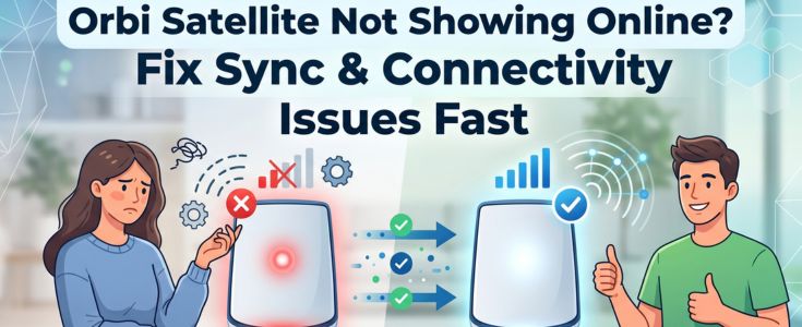 Orbi Satellite Not Showing Online